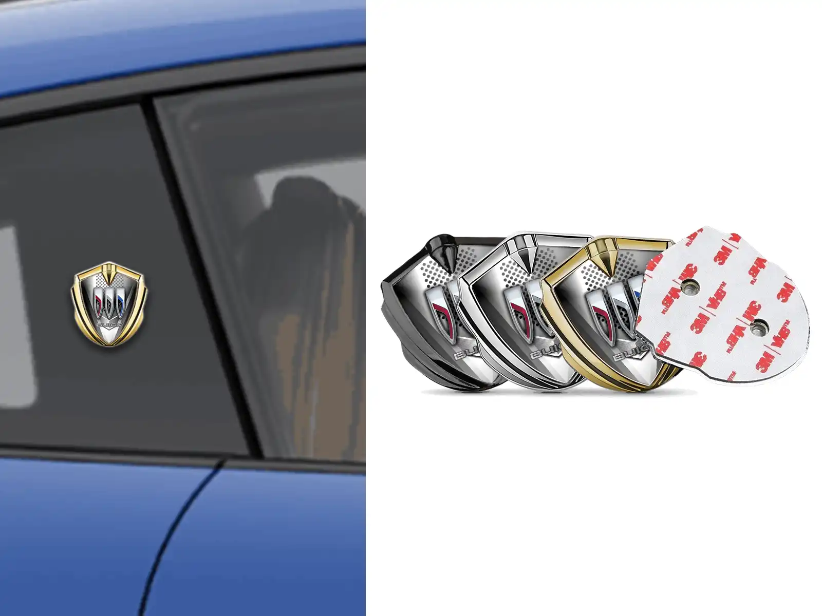 Buick 3D Emblem Abzeichen Sportlicher Stil Hochwertig 3D